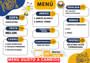 MENUS 2025
